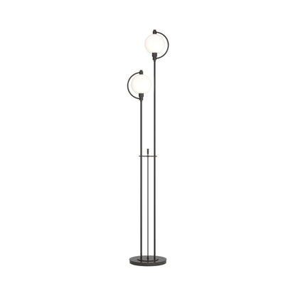Pluto Floor Lamp in Oil Rubbed Bronze (Opal Glass).