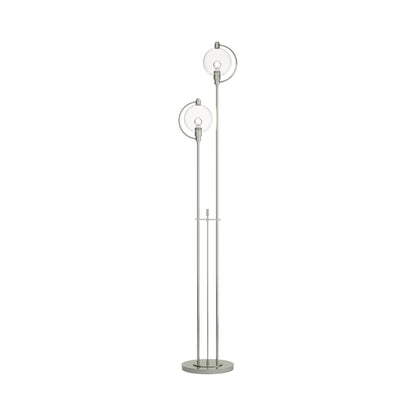 Pluto Floor Lamp in Sterling (Clear Glass).