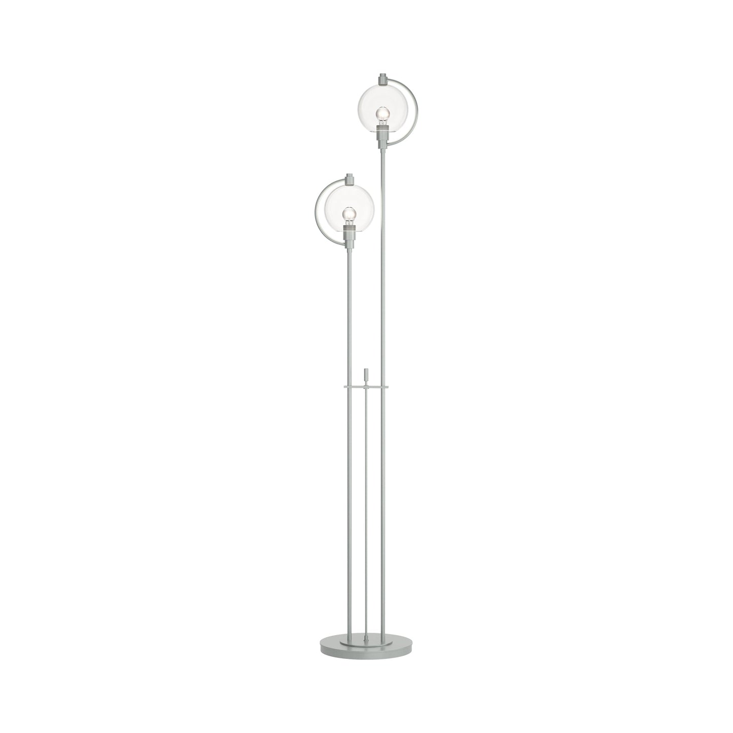Pluto Floor Lamp in Vintage Platinum (Clear Glass).