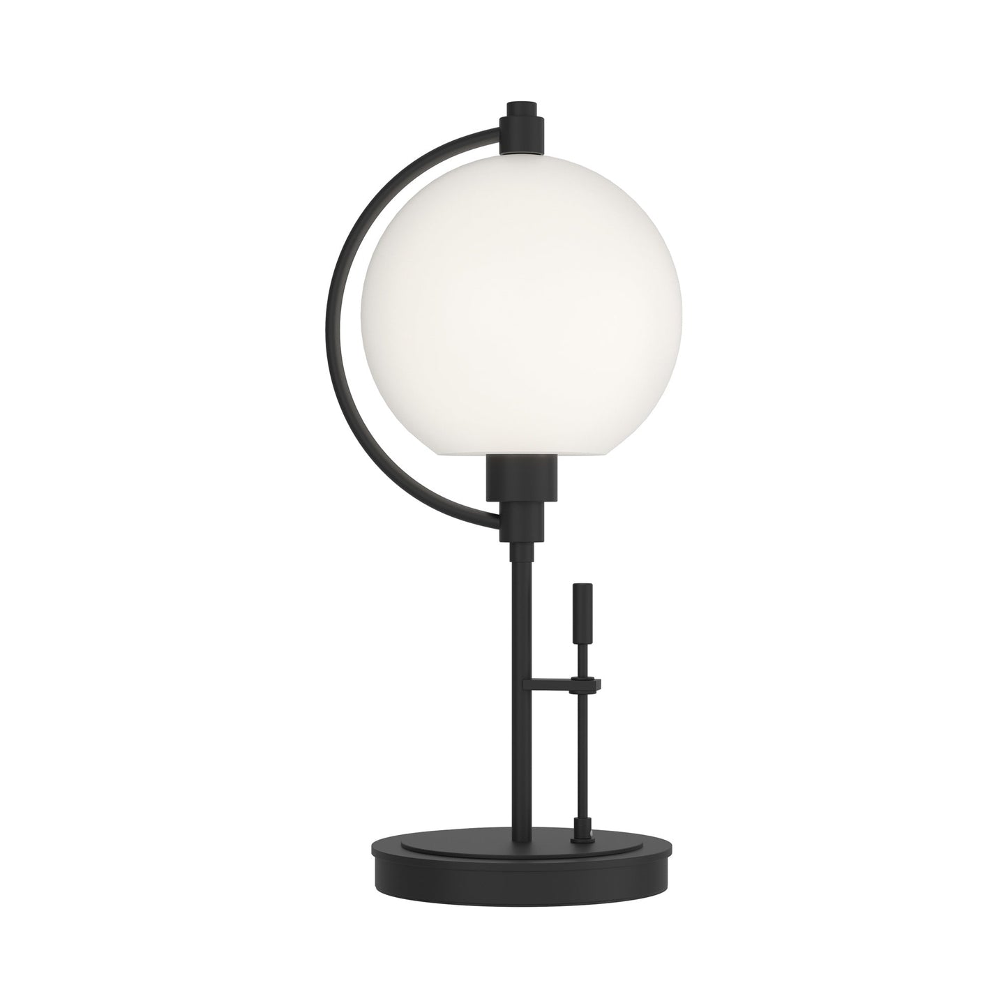 Pluto Table Lamp in Black (Opal Glass).