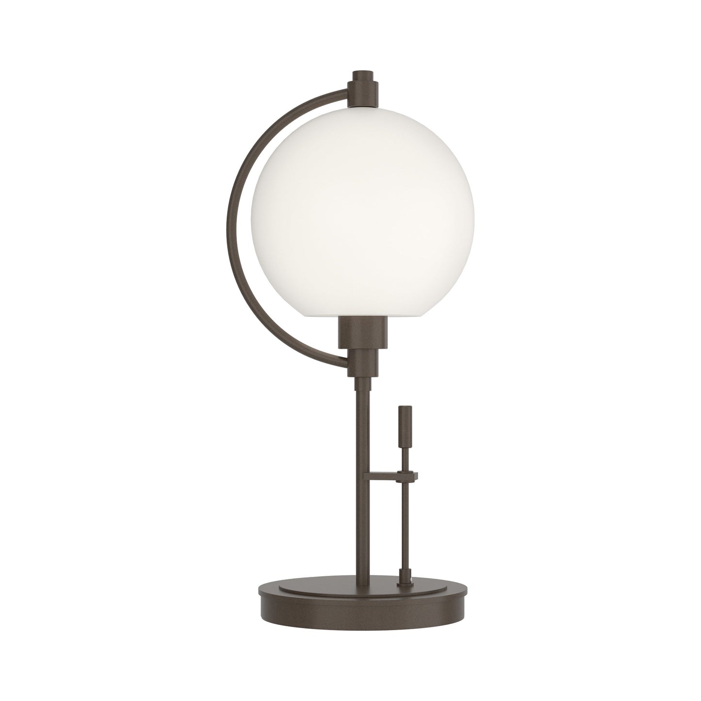 Pluto Table Lamp in Bronze (Opal Glass).