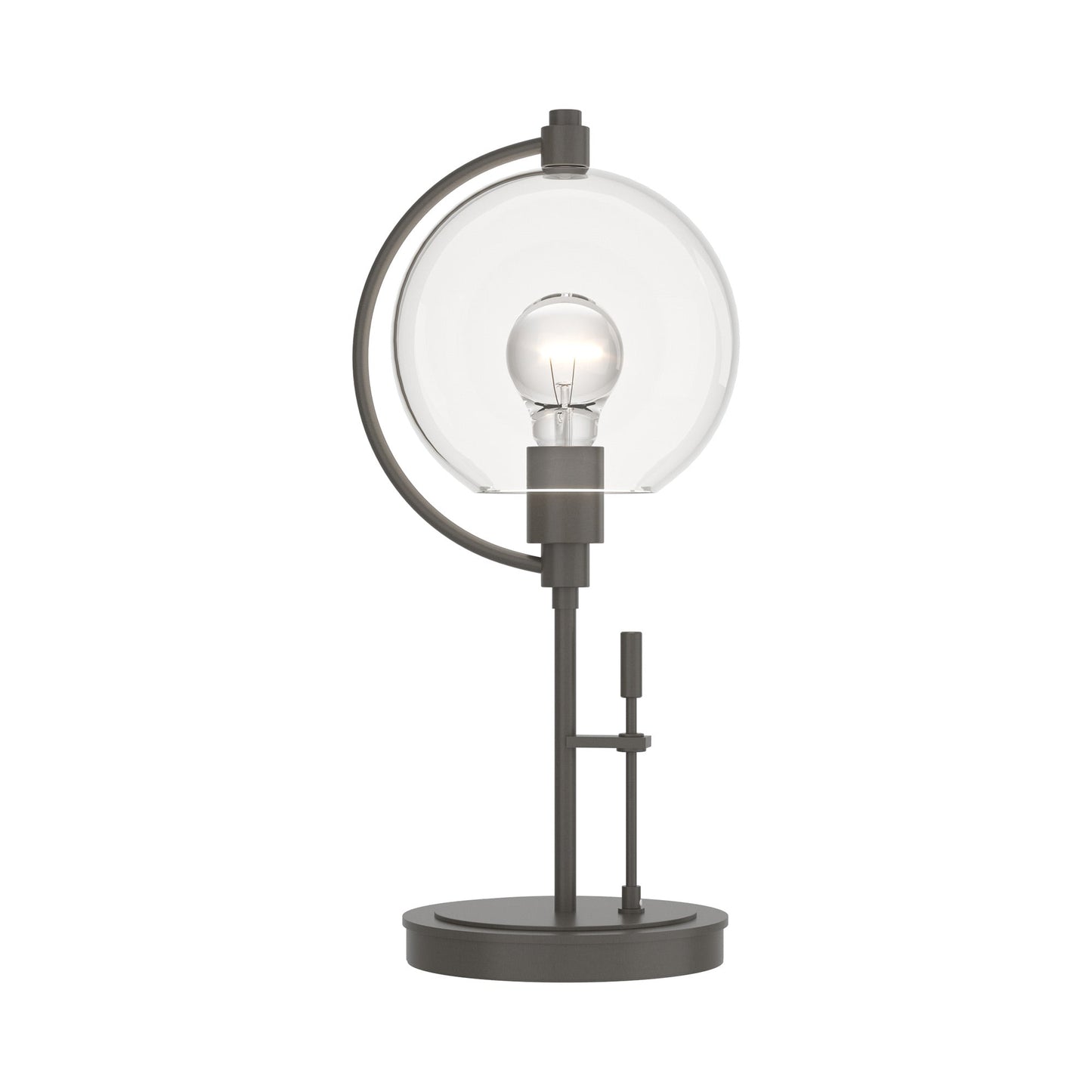 Pluto Table Lamp in Dark Smoke (Clear Glass).