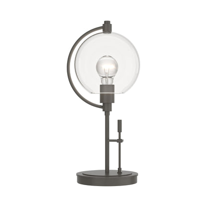 Pluto Table Lamp in Dark Smoke (Clear Glass).