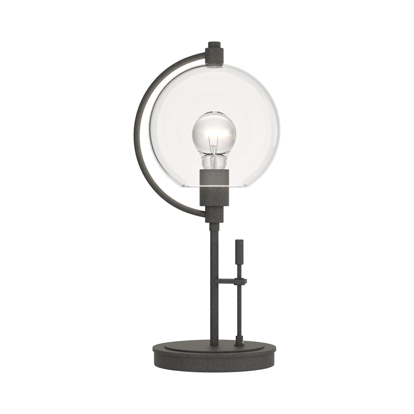 Pluto Table Lamp in Natural Iron (Clear Glass).