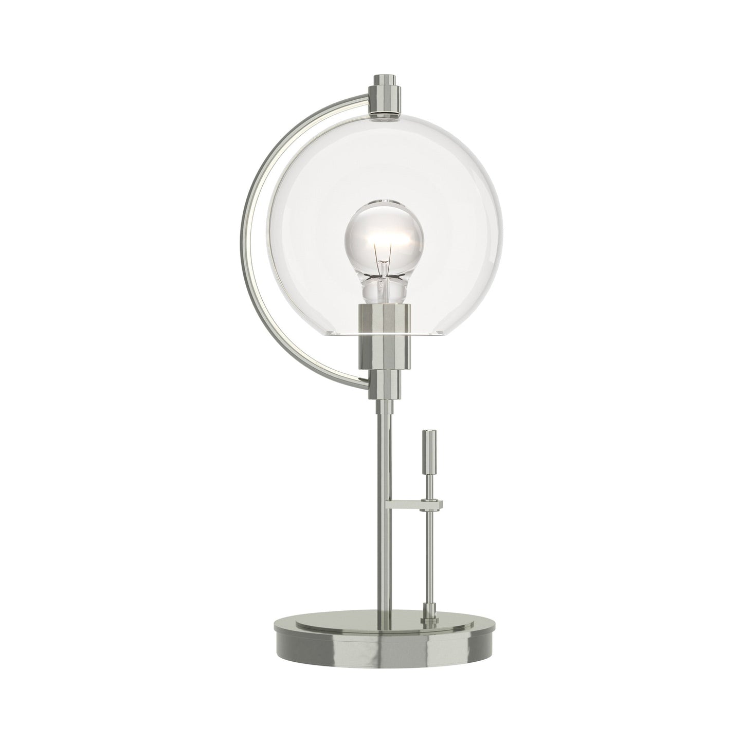 Pluto Table Lamp in Sterling (Clear Glass).