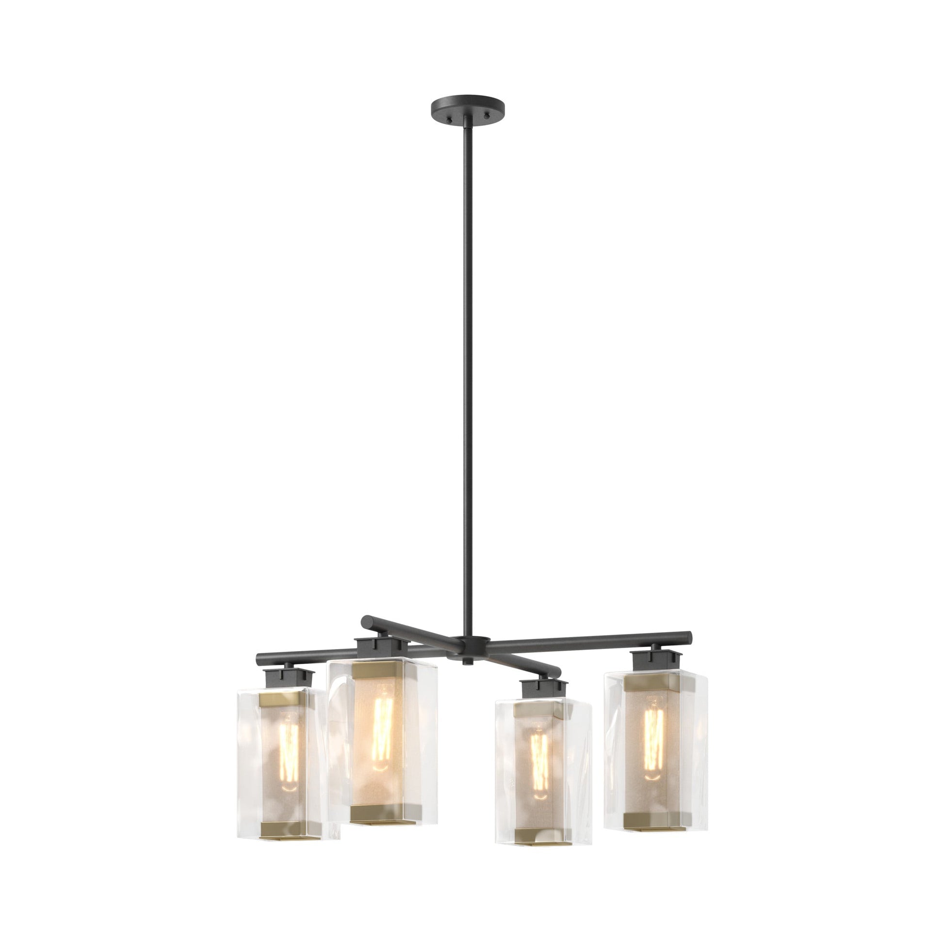 Polaris Outdoor Pendant Light in Coastal Black (Coastal Gold).