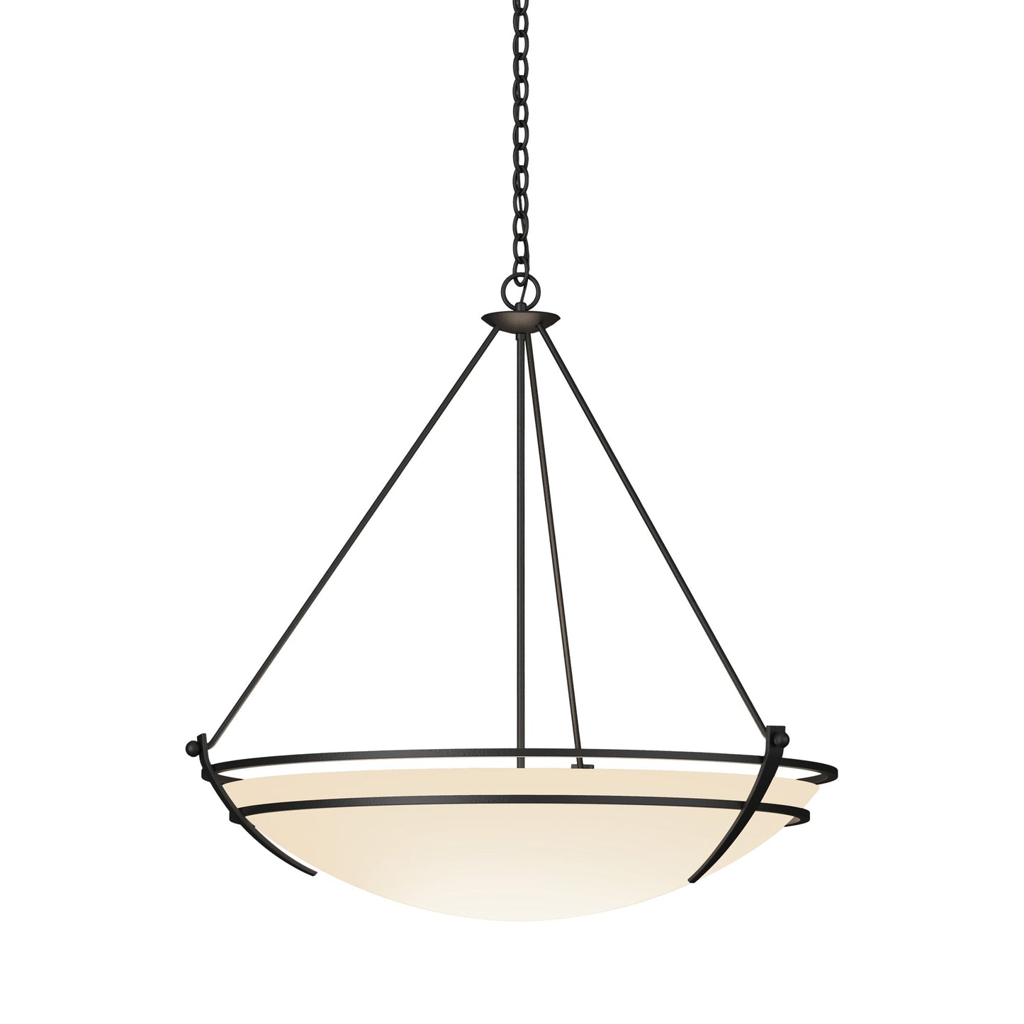 Presidio Tryne Pendant Light in Black (Opal Glass).