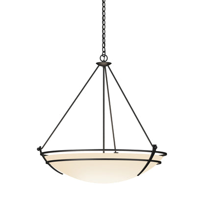 Presidio Tryne Pendant Light in Black (Opal Glass).