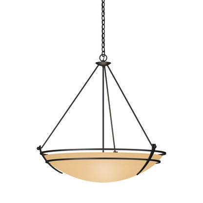 Presidio Tryne Pendant Light in Black (Sand Glass).