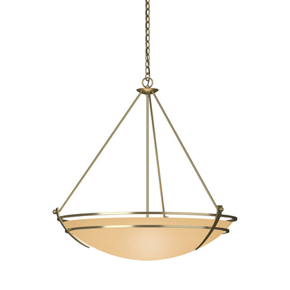 Presidio Tryne Pendant Light in Modern Brass (Sand Glass).