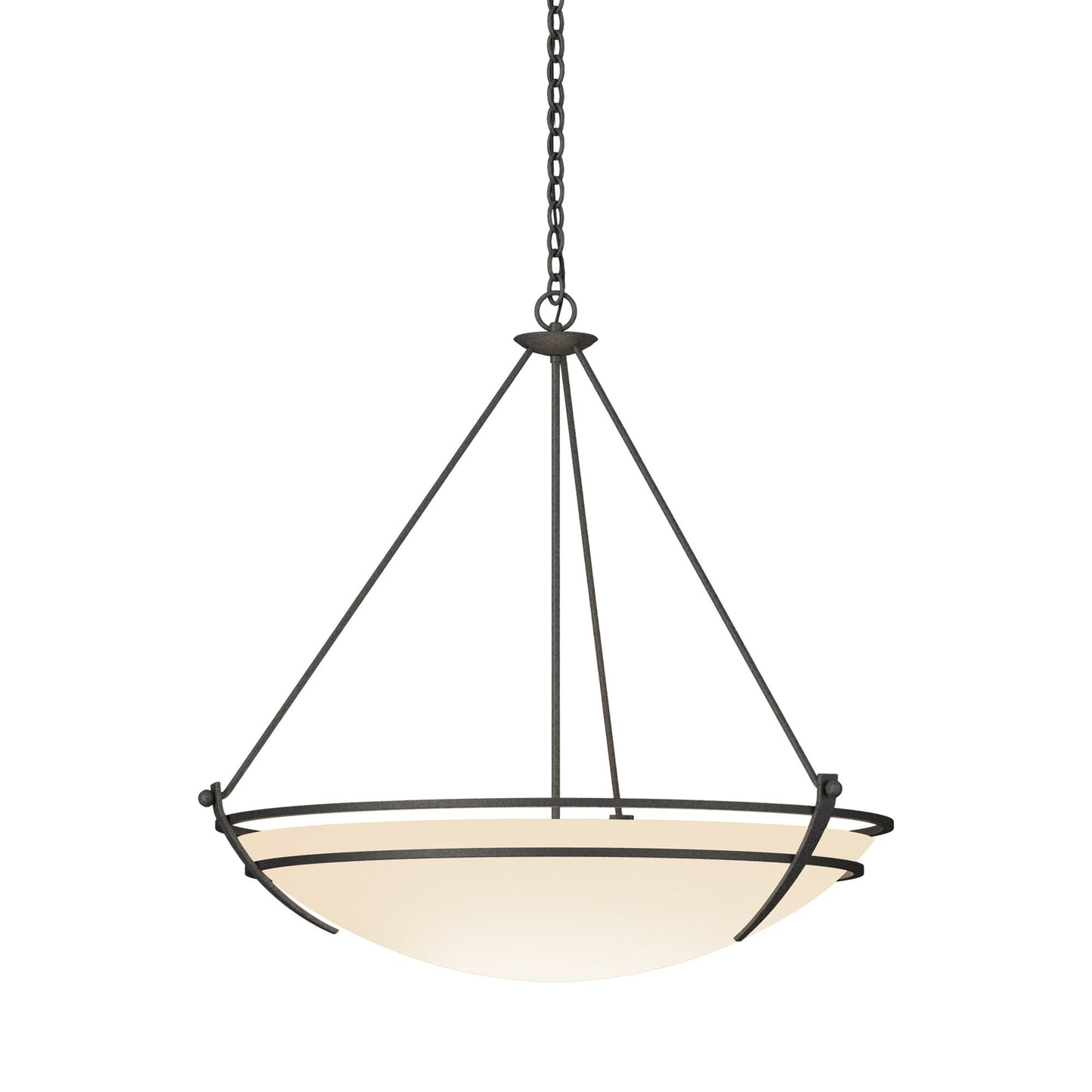 Presidio Tryne Pendant Light in Natural Iron (Opal Glass).