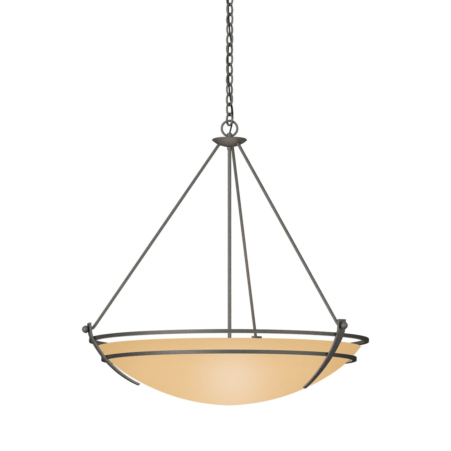 Presidio Tryne Pendant Light in Natural Iron (Sand Glass).