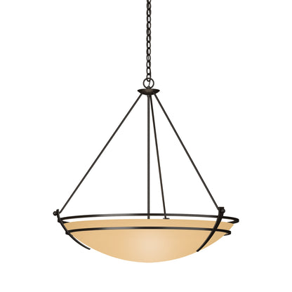 Presidio Tryne Pendant Light in Oil Rubbed Bronze (Sand Glass).