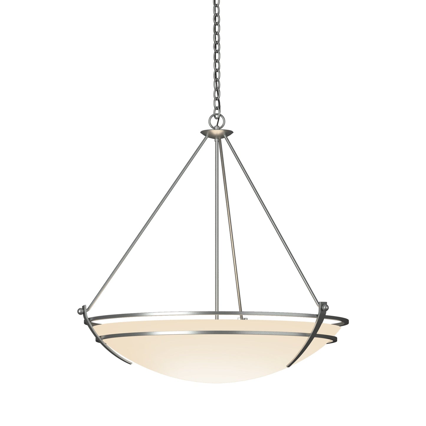 Presidio Tryne Pendant Light in Vintage Platinum (Opal Glass).