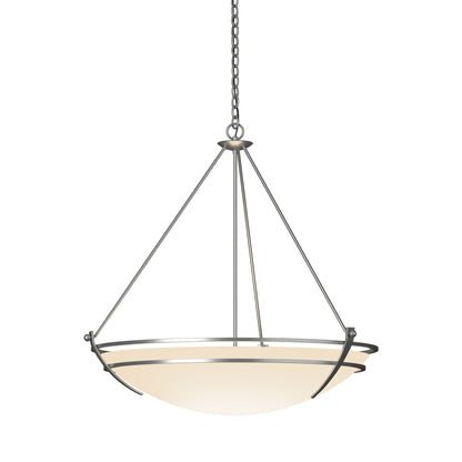 Presidio Tryne Pendant Light in Vintage Platinum (Opal Glass).