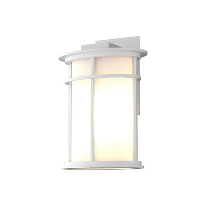 Province Outdoor Wall Light in Coastal White (12.2-Inch).