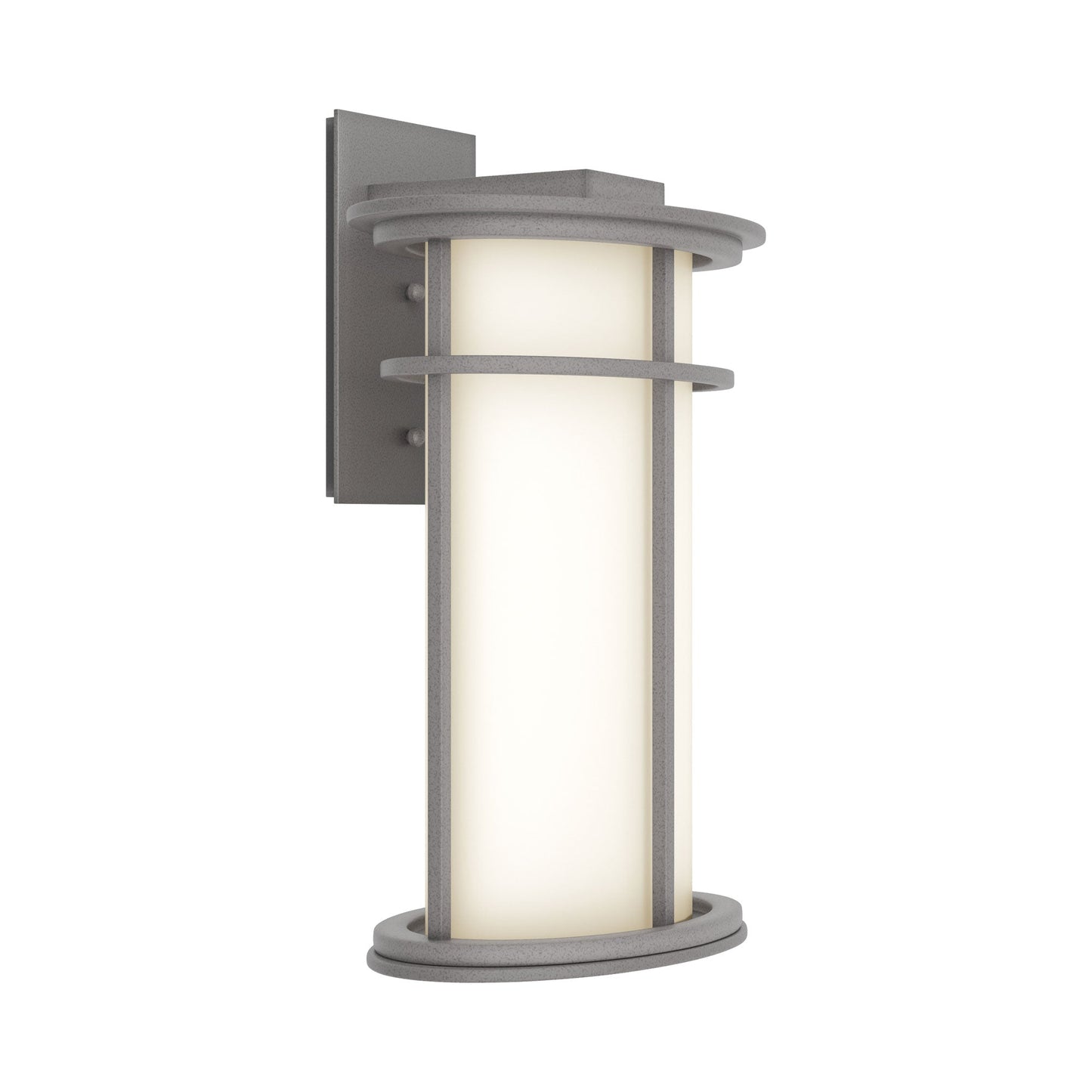 Province Outdoor Wall Light in Coastal Burnished Steel (15.4-Inch).