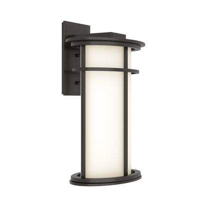 Province Outdoor Wall Light in Coastal Oil Rubbed Bronze (15.4-Inch).