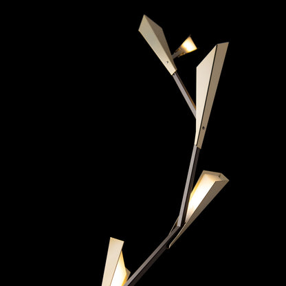 Quill LED Torchiere Floor Lamp in Detail.