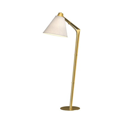Reach Floor Lamp in Modern Brass (Flax).