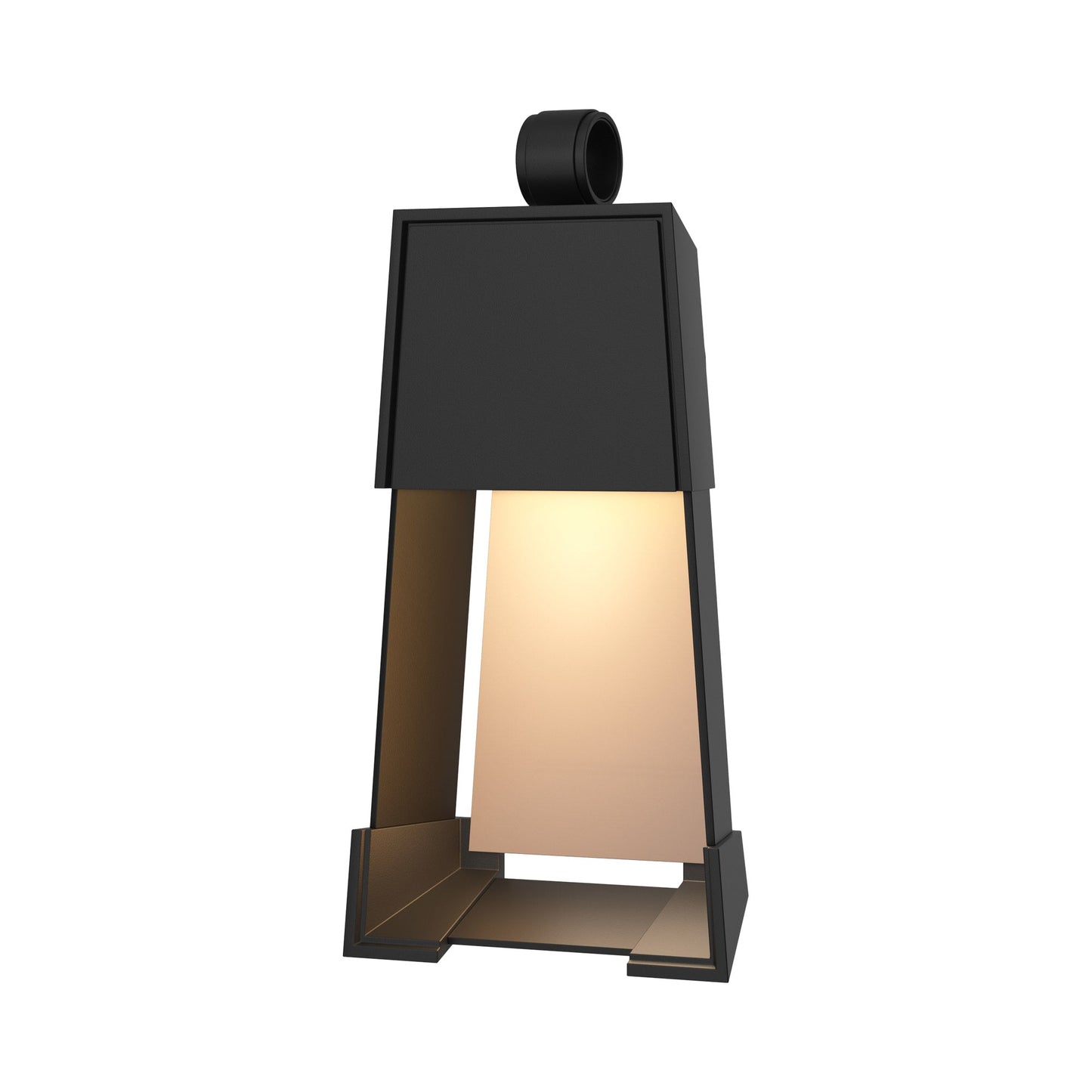 Revere Outdoor Wall Light in Coastal Black/Coastal Burnished Steel (19.1-Inch).