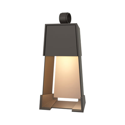 Revere Outdoor Wall Light in Coastal Dark Smoke/Coastal Burnished Steel (19.1-Inch).
