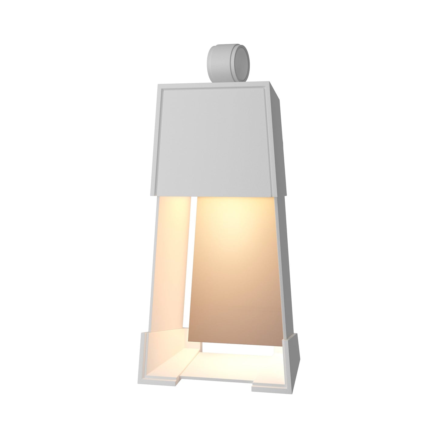 Revere Outdoor Wall Light in Coastal White/Coastal Burnished Steel (19.1-Inch).
