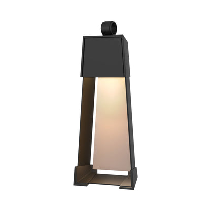 Revere Outdoor Wall Light in Coastal Black/Coastal Burnished Steel (25.1-Inch).