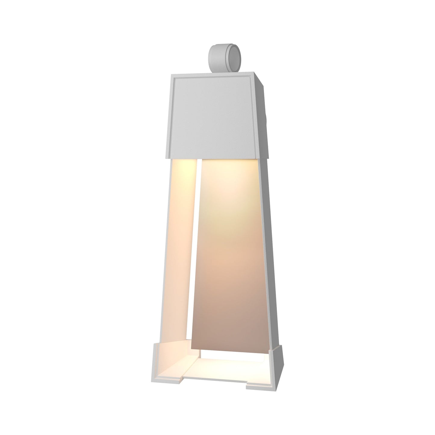 Revere Outdoor Wall Light in Coastal White/Coastal Burnished Steel (25.1-Inch).