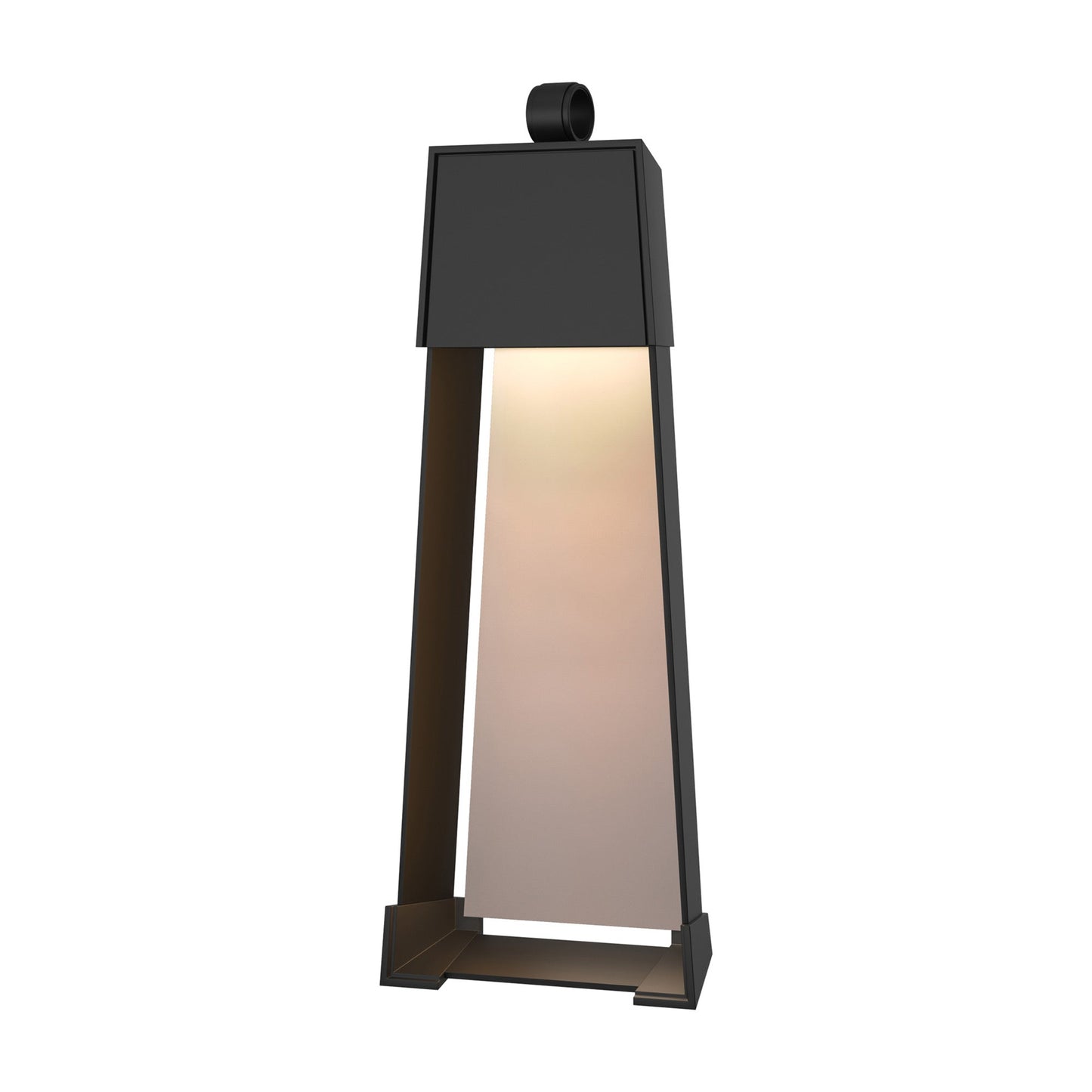 Revere Outdoor Wall Light in Coastal Black/Coastal Burnished Steel (32.4-Inch).