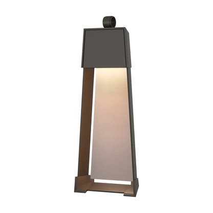Revere Outdoor Wall Light in Coastal Dark Smoke/Coastal Burnished Steel (32.4-Inch).