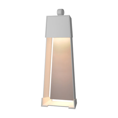 Revere Outdoor Wall Light in Coastal White/Coastal Burnished Steel (32.4-Inch).