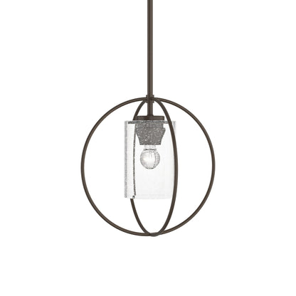 Rhythm Pendant Light in Bronze (Seeded Clear Glass).
