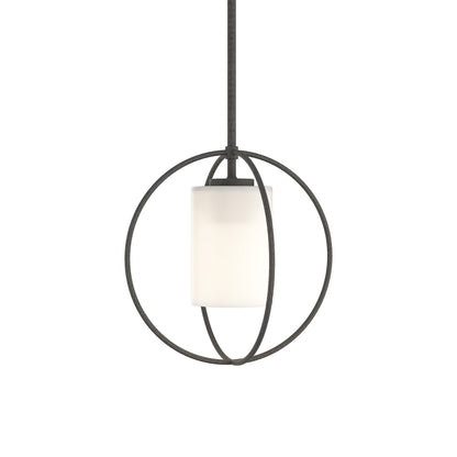 Rhythm Pendant Light in Natural Iron (Opal Glass).