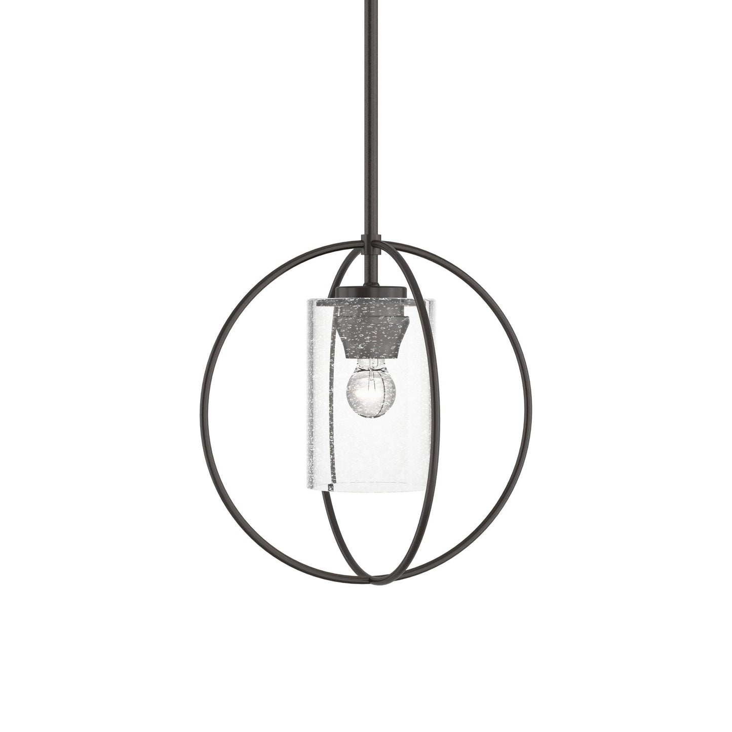 Rhythm Pendant Light in Oil Rubbed Bronze (Seeded Clear Glass).