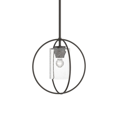Rhythm Pendant Light in Oil Rubbed Bronze (Seeded Clear Glass).