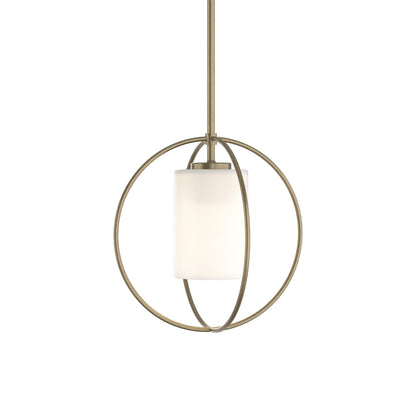 Rhythm Pendant Light in Soft Gold (Opal Glass).
