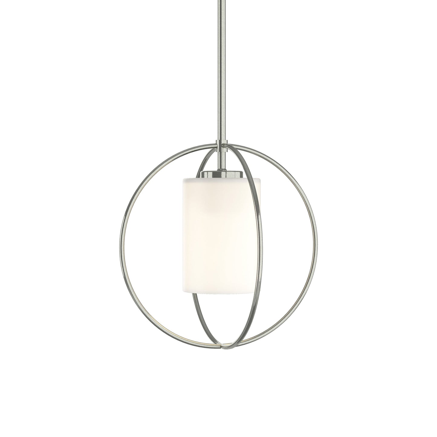 Rhythm Pendant Light in Sterling (Opal Glass).