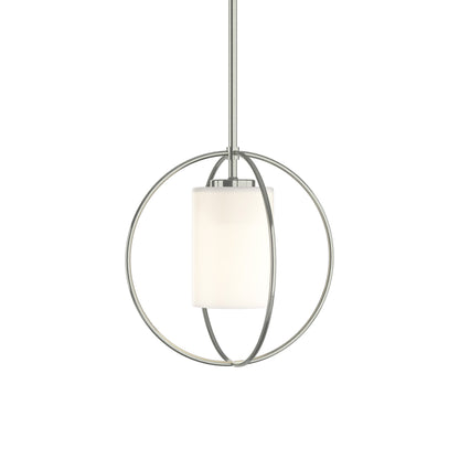 Rhythm Pendant Light in Sterling (Opal Glass).