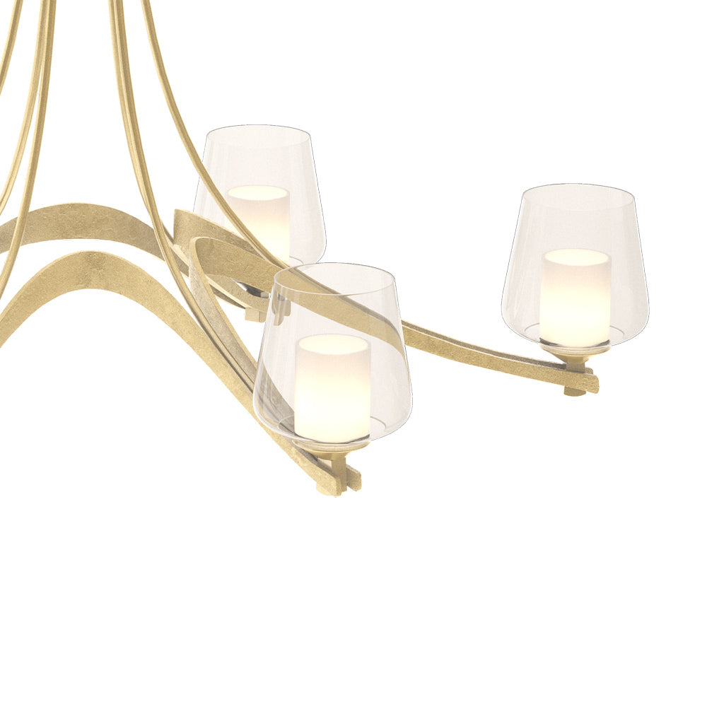 Ribbon Oval Chandelier in Detail.