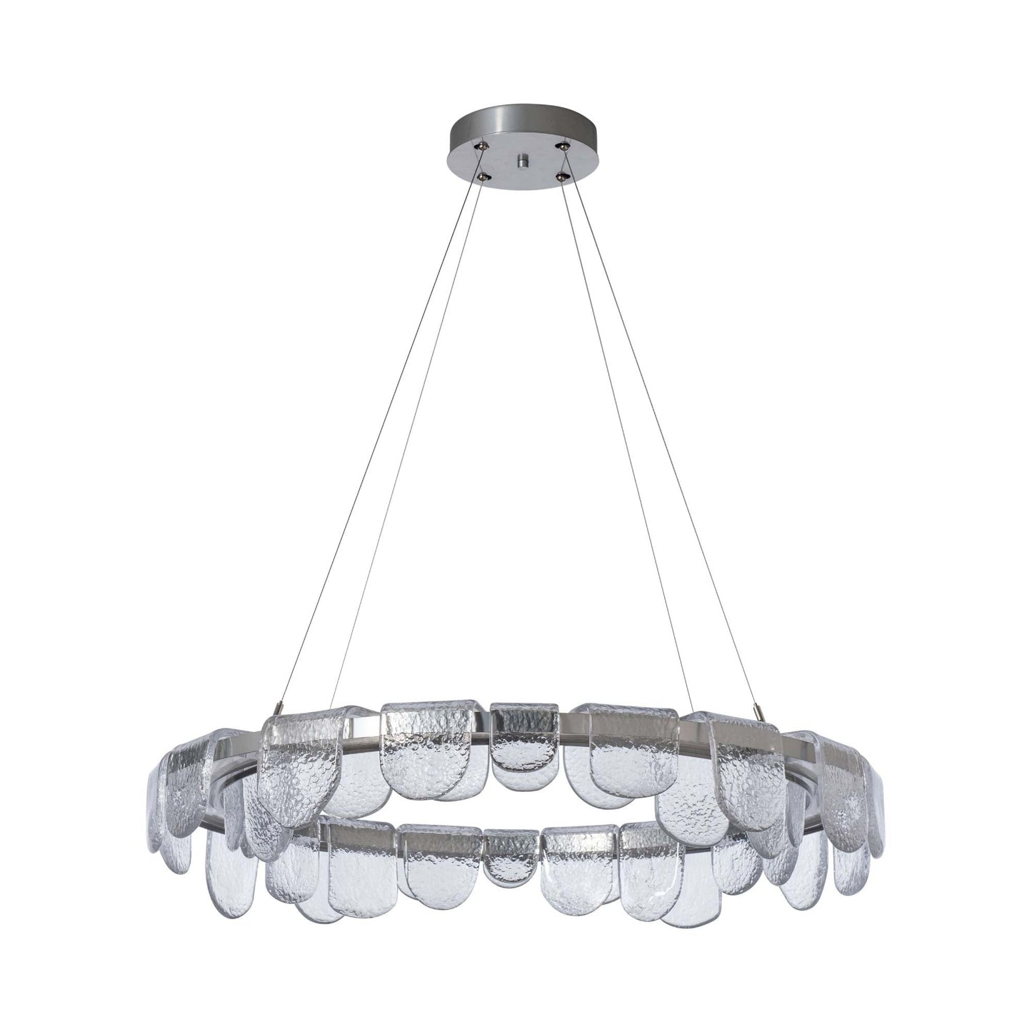 Riverbed Circular LED Pendant Light in Detail.