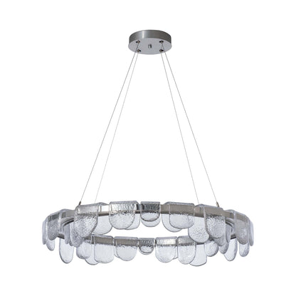 Riverbed Circular LED Pendant Light in Detail.