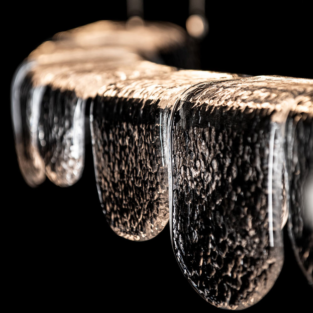 Riverbed LED Pendant Light in Detail.