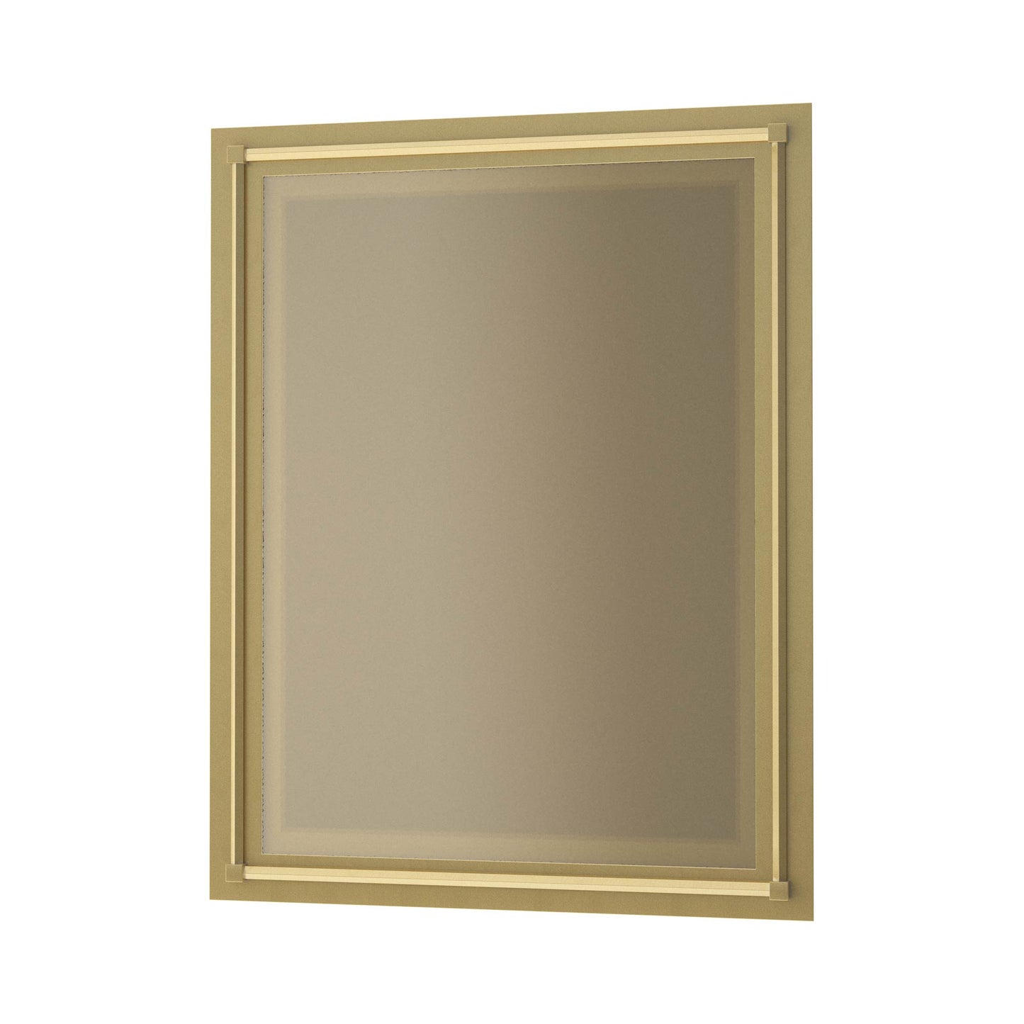 Rook Beveled Mirror in Modern Brass.