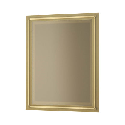 Rook Beveled Mirror in Modern Brass.