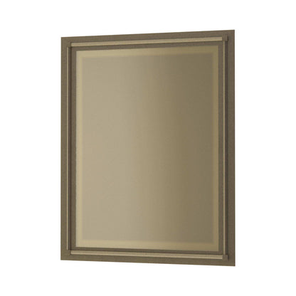 Rook Beveled Mirror in Soft Gold.