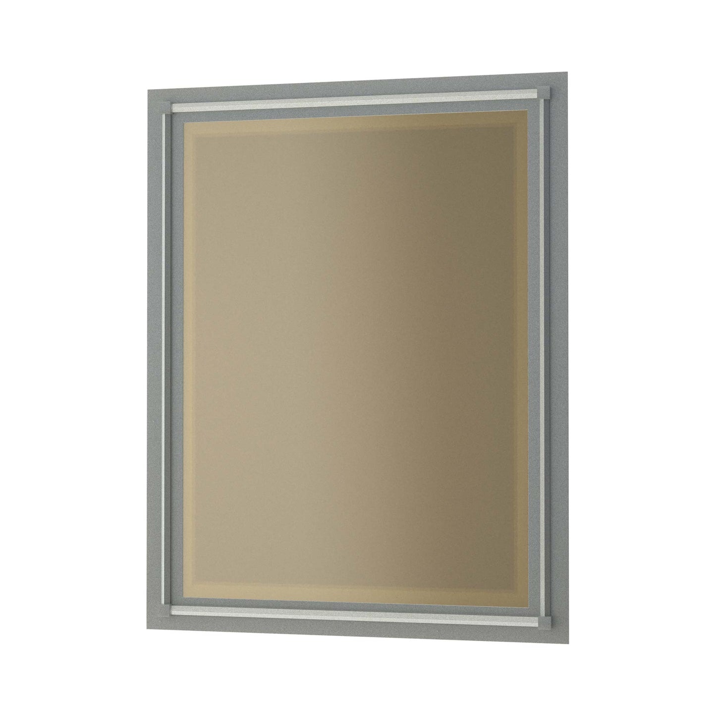 Rook Beveled Mirror in Vintage Platinum.