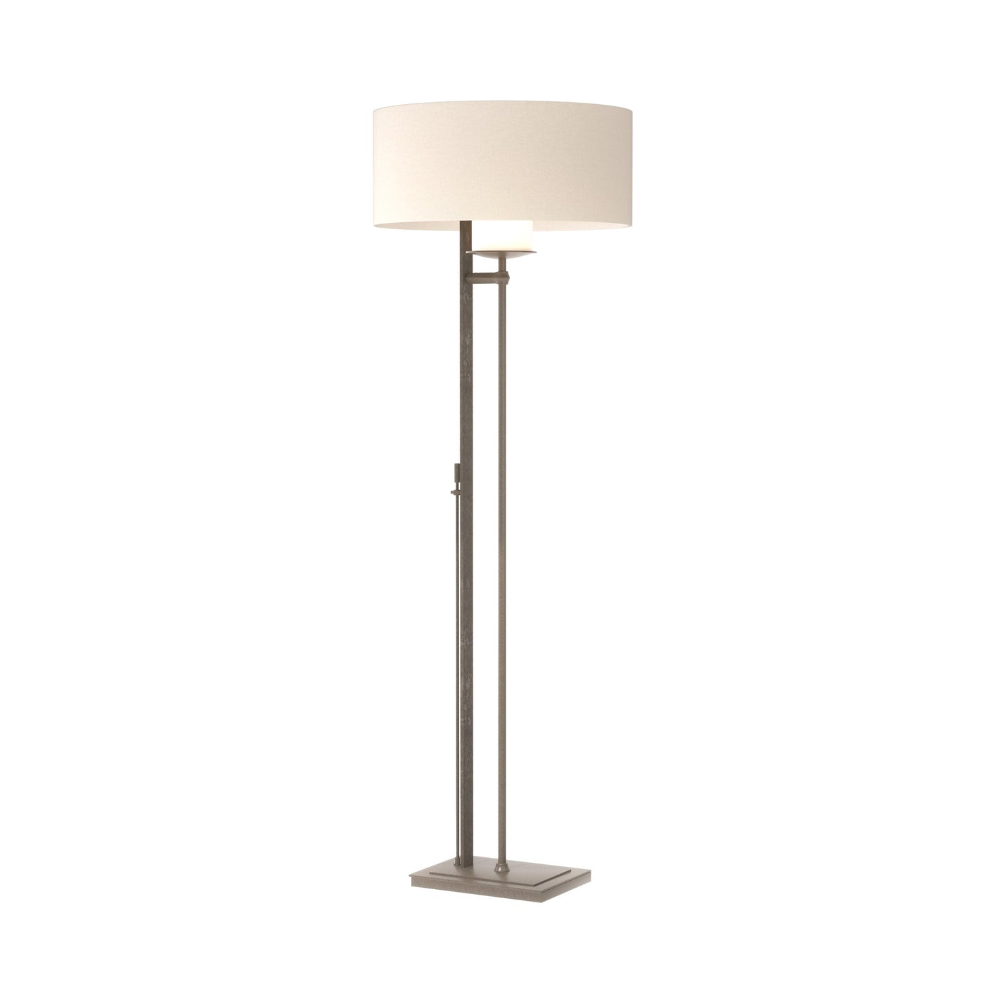 Rook Floor Lamp in Dark Smoke (Flax).