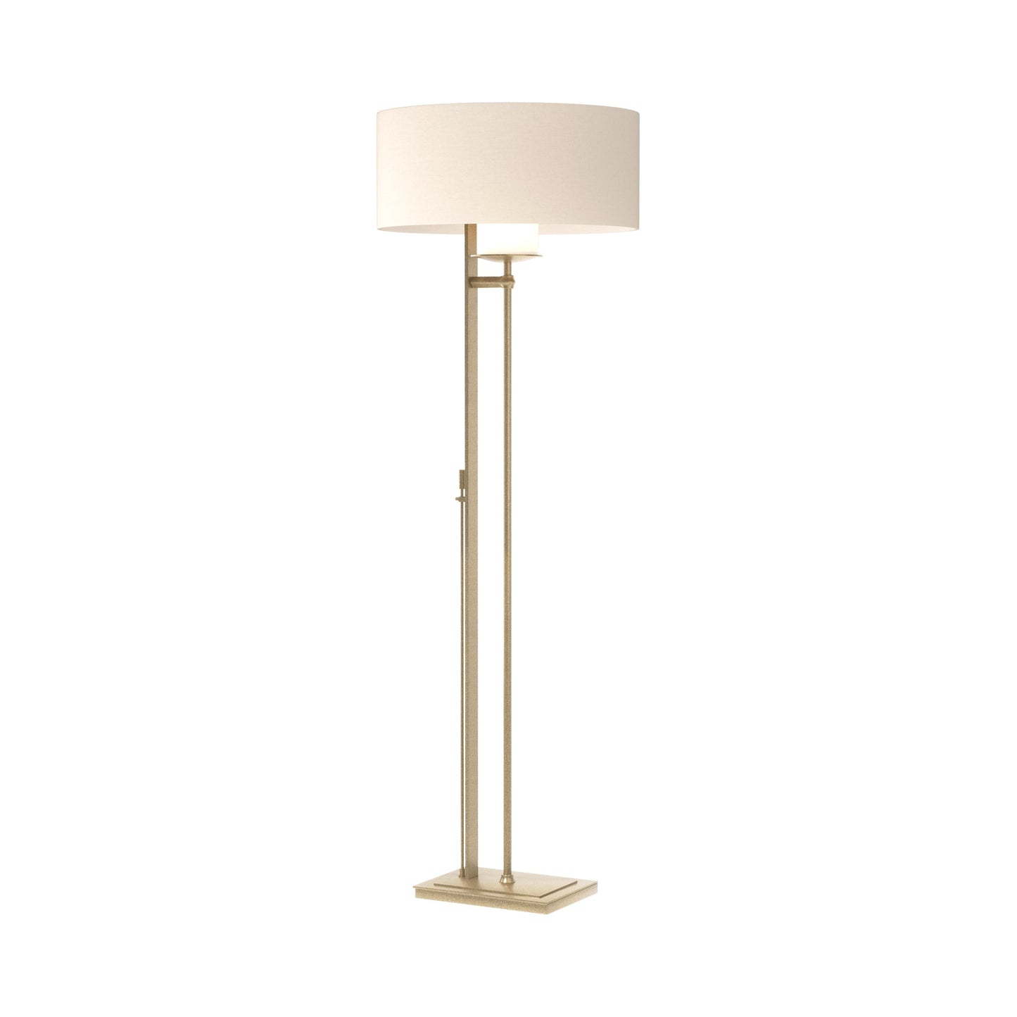 Rook Floor Lamp in Soft Gold (Flax).