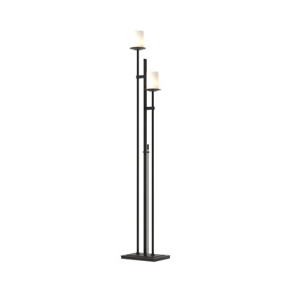 Rook Twin Floor Lamp in Black.